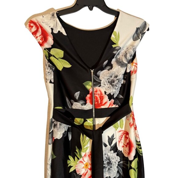 Kate & Lily Floral Print Dress Size 10 black multi stretch floral women dress - Picture 11 of 12